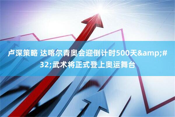 卢深策略 达喀尔青奥会迎倒计时500天&#32;武术将正式登上奥运舞台
